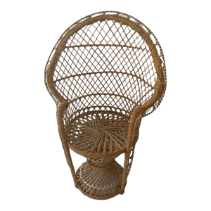 Panier osier fauteuil Emmanuelle pour poupée