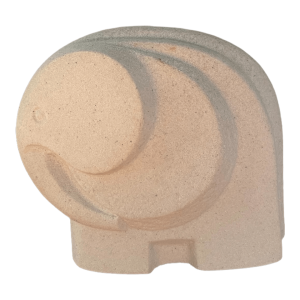 Statue d'éléphant minimaliste StoneArt par Marbell de Belgique