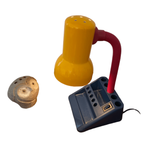 Lampe de bureau vintage Memphis organisateur