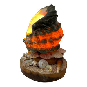 lampe coquillage kitsch décor plage