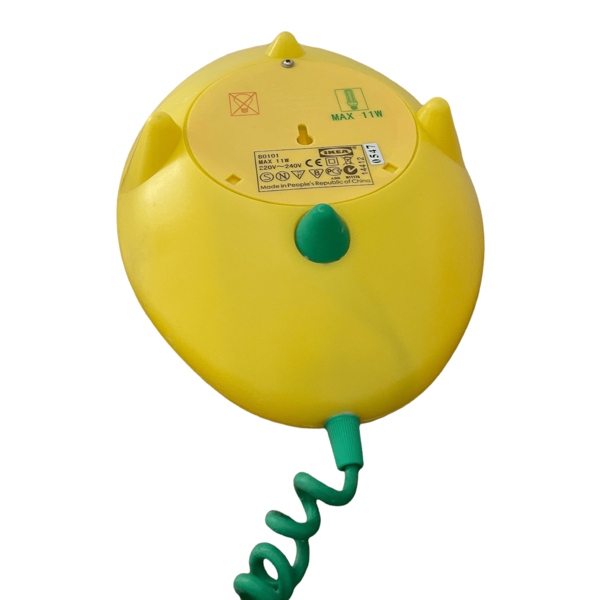 Lampe veilleuse jaune Ikea Löv design K. et M. Hagberg