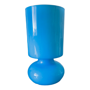 Lampe en verre Lykta Ikea bleu