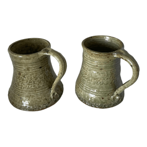 Lot de 2 mugs Carry Garary grès pyrité
