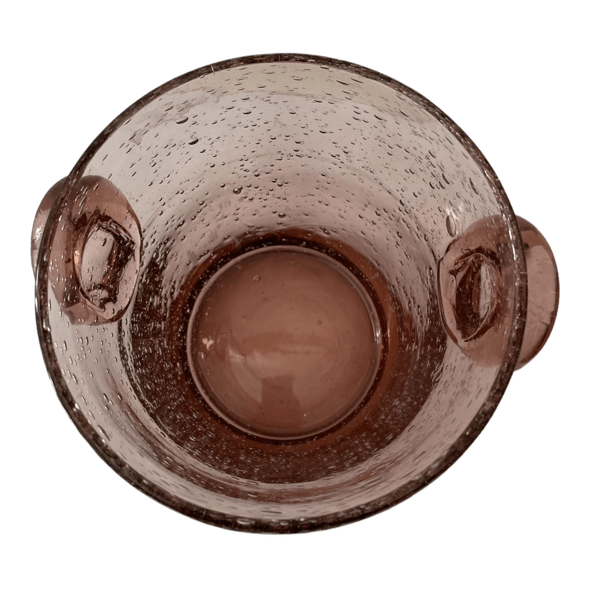 Seau à glace en verre bullé Biot