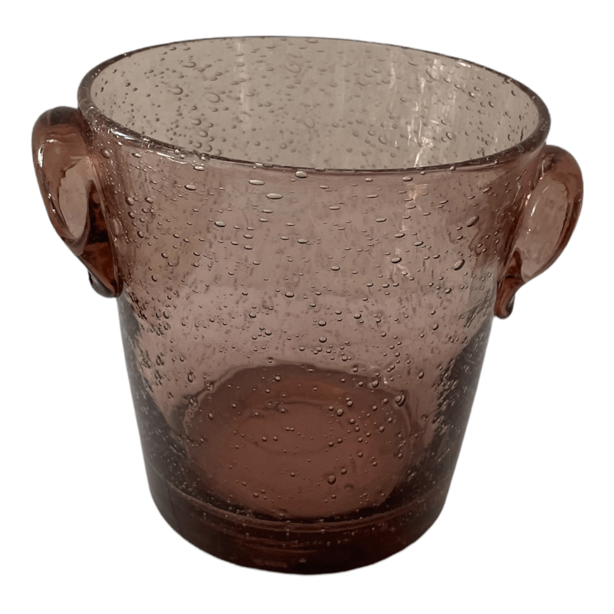 Seau à glace en verre bullé Biot