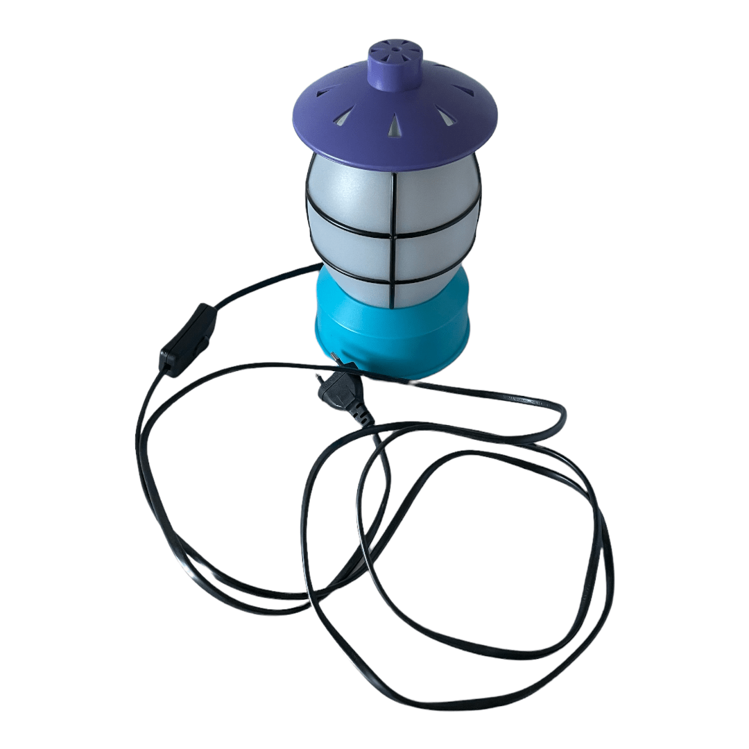 Lampe pagode Ikea Morten Kjelstrup et Allan Ostgaard bleu violet