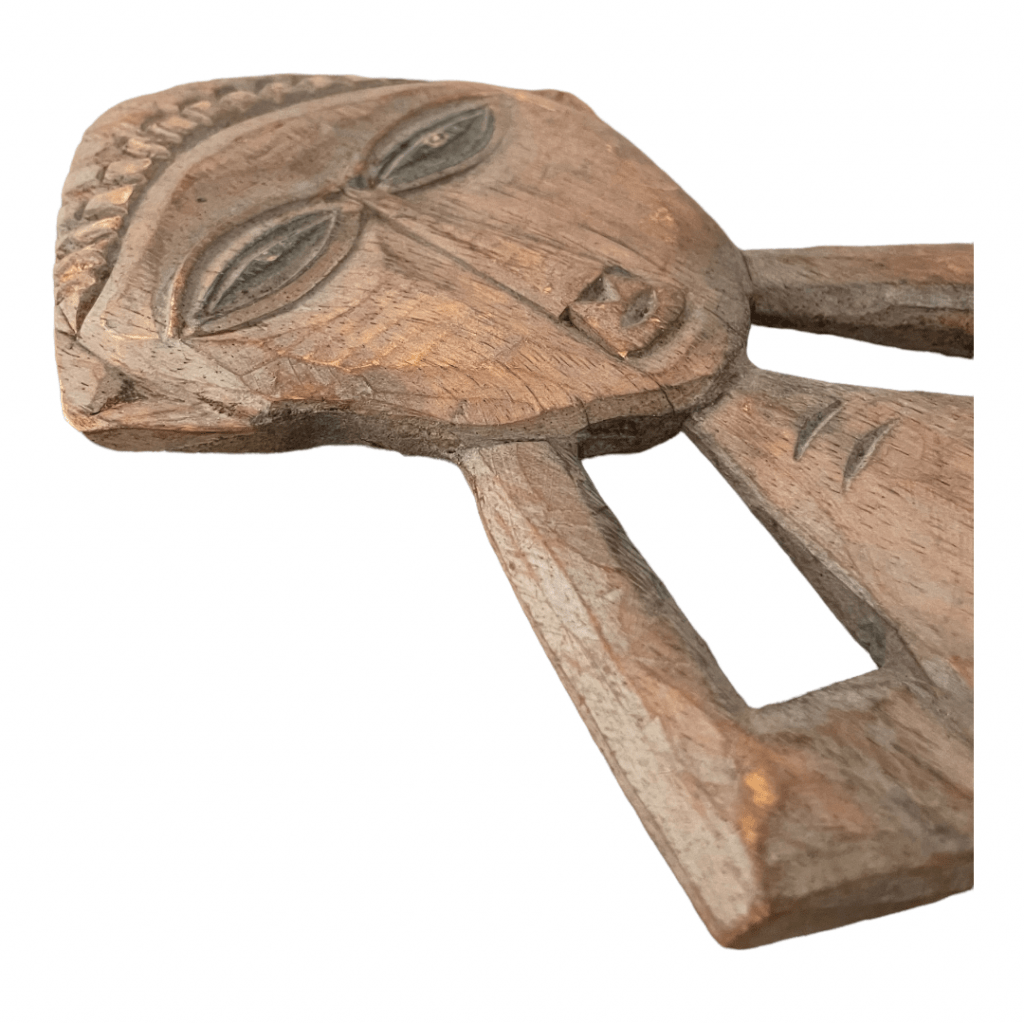 Collier Ethnique Perles En Os Et Corne Poli – Art Tribal Artisanal Africain