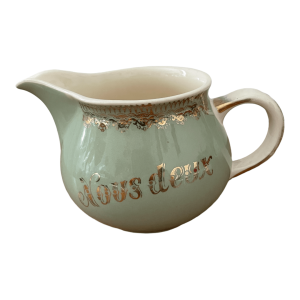 Pot à lait Villeroy Boch Nous Deux décor fleurs brocante en ligne vintage