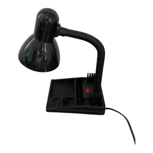 Lampe de bureau flexible organisateur vintage 80 noire