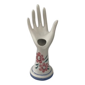 Petite main baguier céramique blanche