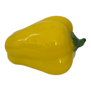Poivron jaune en verre soufflé de Murano