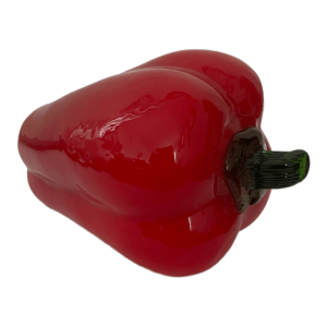 Poivron rouge en verre soufflé de Murano