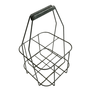 Porte bouteille ancien métal argenté aluminium mat AR