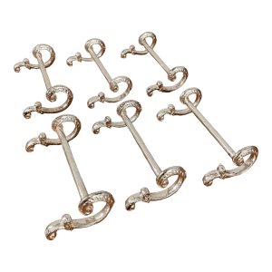 Porte couverts couteaux baroques métal argenté poinçon par 6