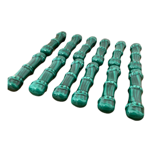Porte couverts couteaux bambou vert céramique Vallauris par 12