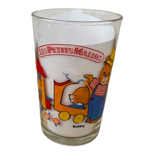 Verre à moutarde Amora Les petits Malins Bobby Ricky 1986 Toei animation