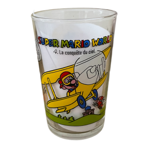Verre à moutarde Amora Super Mario World 4 la conquète du ciel 1993