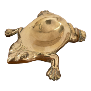 Vide poche grenouille vintage en laiton