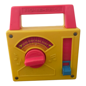 Boite à musique Fisher Price 1981 ainsi font font font made in Japan