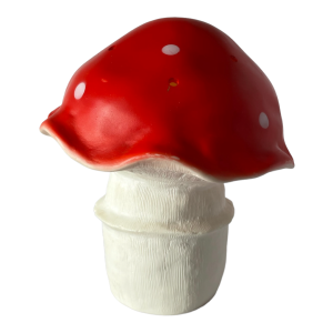 Lampe champignon vintage rouge Heico
