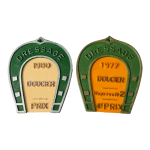 plaques trophée vintage concours hippique