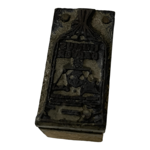 Tampon d'entreprise ancien sac farine balance Mumus Davror