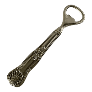 Décapsuleur métal argenté décor coquille