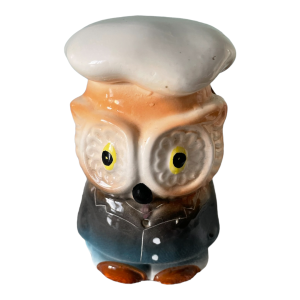 Distributeur de ficelle professeur hibou céramique