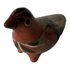 Oiseau colombe mexicaine en céramique terre cuite décor peint main