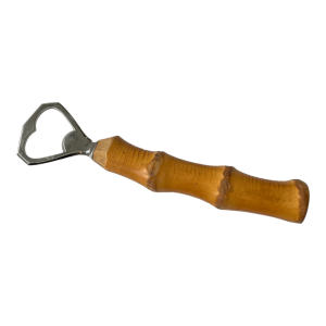 Décapsuleur vintage inox et bambou
