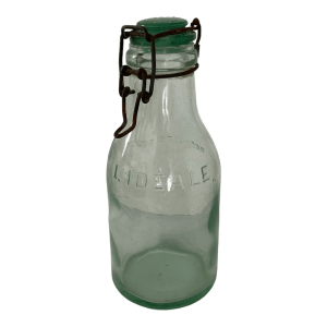 Bocal bouteille ancien en verre breveté L'idéale 1litre