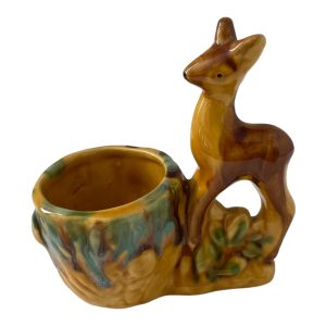 Cache pot céramique Vallauris décor biche Bambi