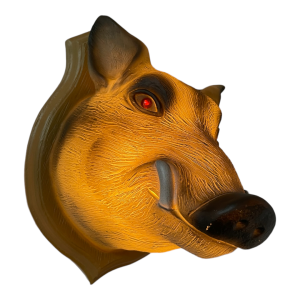 Lampe tête de sanglier trophée Heico