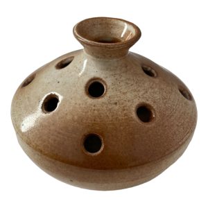 Vase pique fleurs en grès du Marais Dehoux JM Luc en Diois
