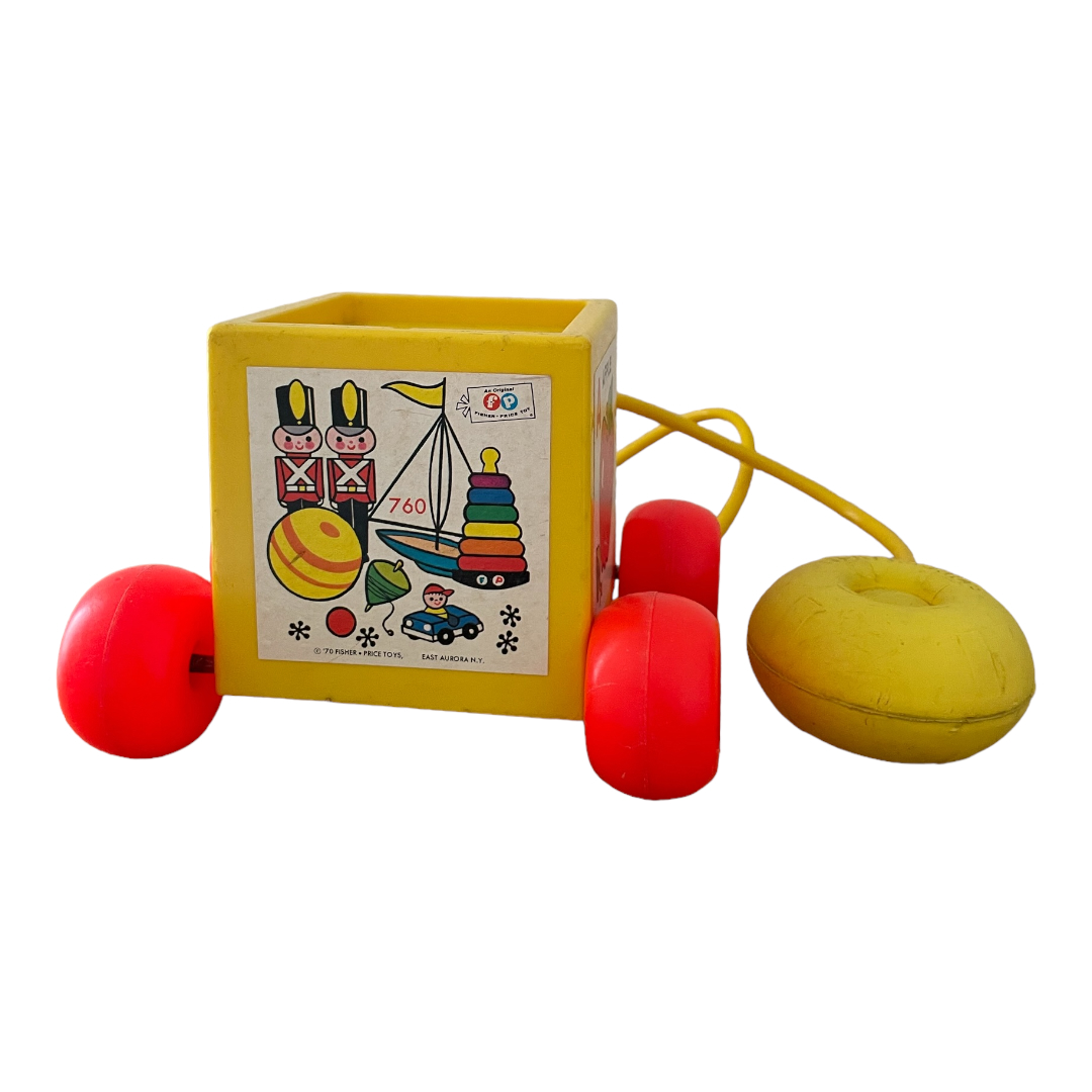 Jouet Fisher Price 760 Peek-a-Boo Block 1970 NY