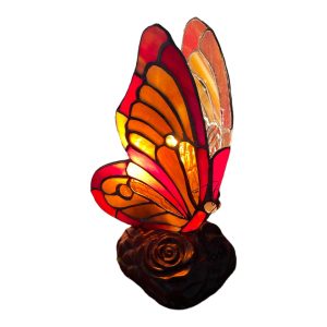 Lampe papillon vitrail vintage Tiffany style