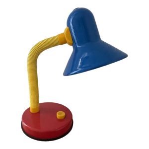 Lampe de bureau coloris primaires flexible Memphis Milano