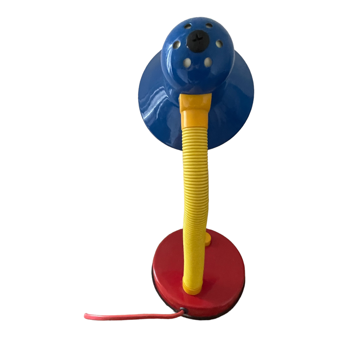 Lampe de bureau coloris primaires flexible Memphis Milano
