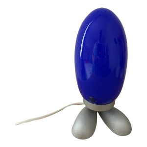 Lampe Ikea Dino Egg de Tatsuo Konno verre bleu