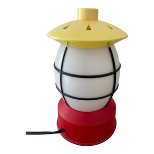 Lampe pagode Ikea Morten Kjelstrup et Allan Ostgaard rouge jaune