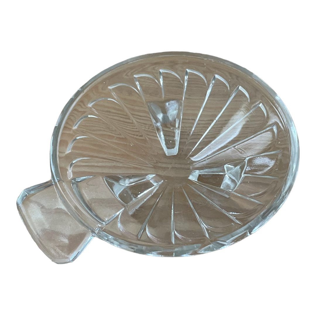 Lot de 6 coupelles en verre moulé tripodes belle époque