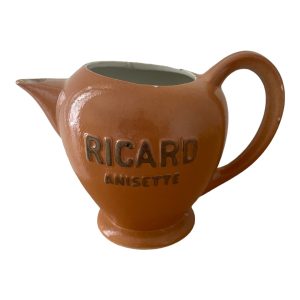 Pichet broc en céramique Ricard anisette vintage