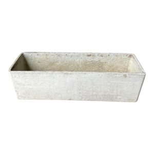 Jardinière rectangulaire Willy Gulh Eternit vintage longue