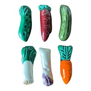 Porte couteaux légumes céramique Vallauris par 6