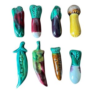 Porte couteaux légumes céramique Vallauris par 8