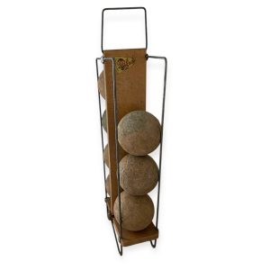 Jouet ancien boules de pétanque en bois Vilac