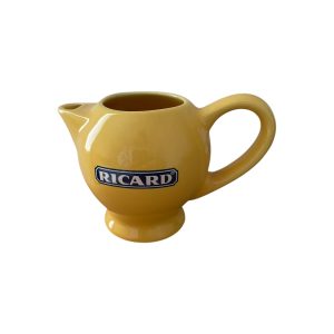 Petit pichet broc jaune individuel céramique Ricard