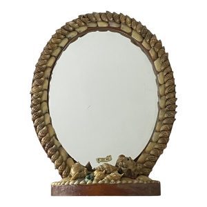 Miroir souvenir bord de mer coquillage