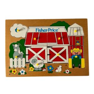 Jouet puzzle ferme Fisher Price vintage 1992
