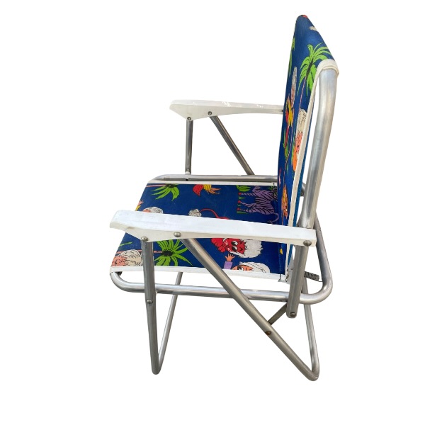 Chaise camping pliante animaux du cirque vintage 70